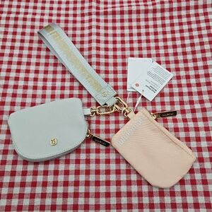 Lululemon Gray and Pink Wristlet